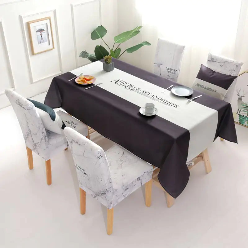 Cotton Linen Waterproof Disposable Rectangular Table Mat