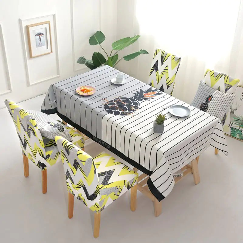 Cotton Linen Waterproof Disposable Rectangular Table Mat