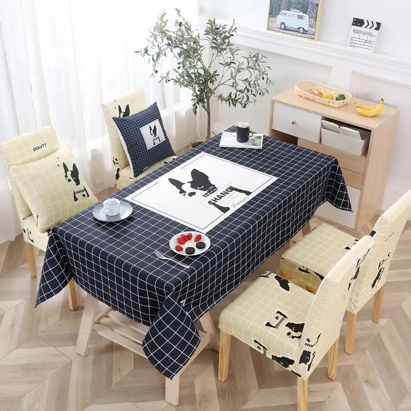 Cotton Linen Waterproof Disposable Rectangular Table Mat